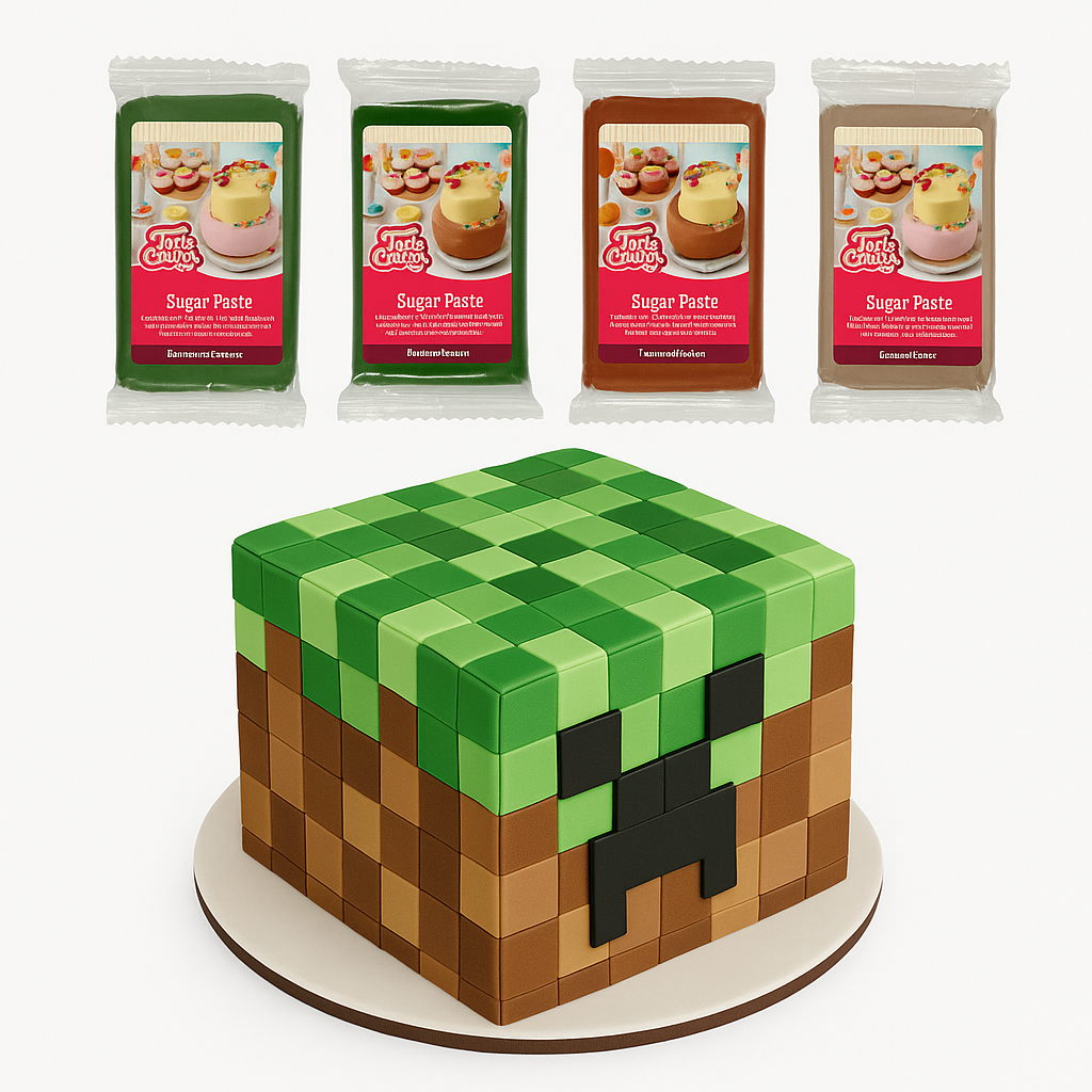 Funcakes - Fondant Set - Pixel World - 4x250g