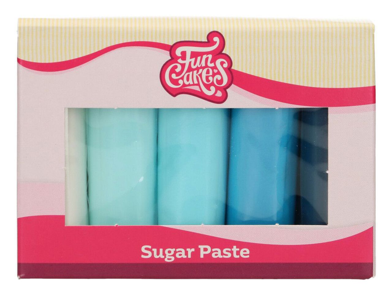 Funcakes - Rollfondant- Multipack Blautöne 5x100g