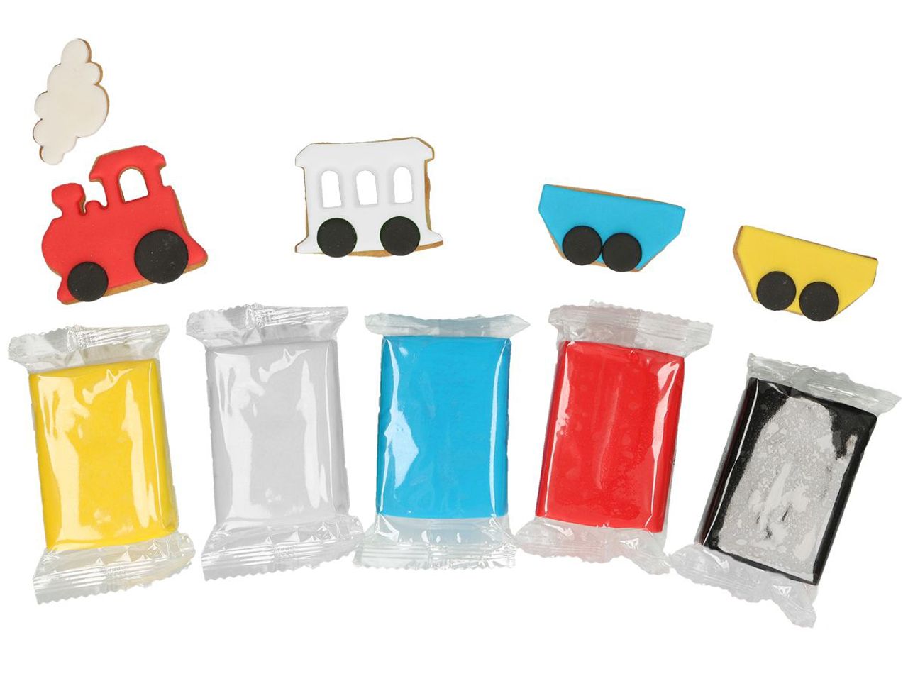 Funcakes - Rollfondant- Multipack Primärfarben 5x100g