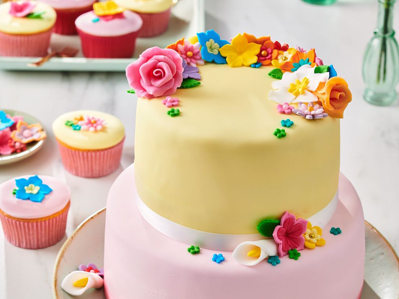 Funcakes - Rollfondant- Multipack Rosatöne 5x100g