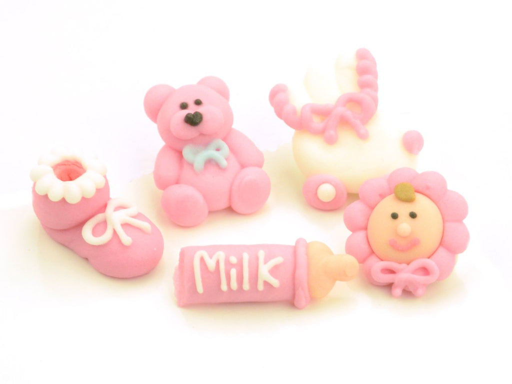 CM Taufenset rosa Zucker 5er Set