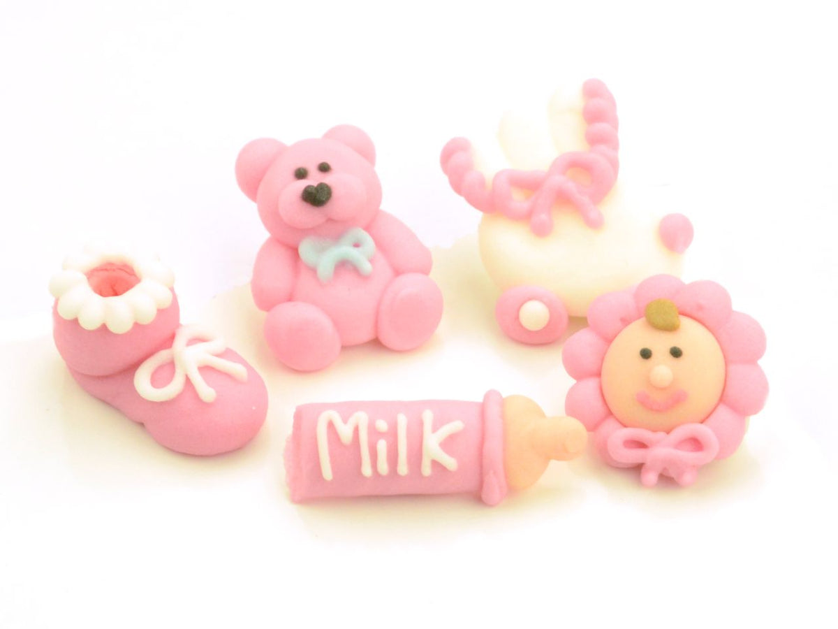 CM Taufenset rosa Zucker 5er Set