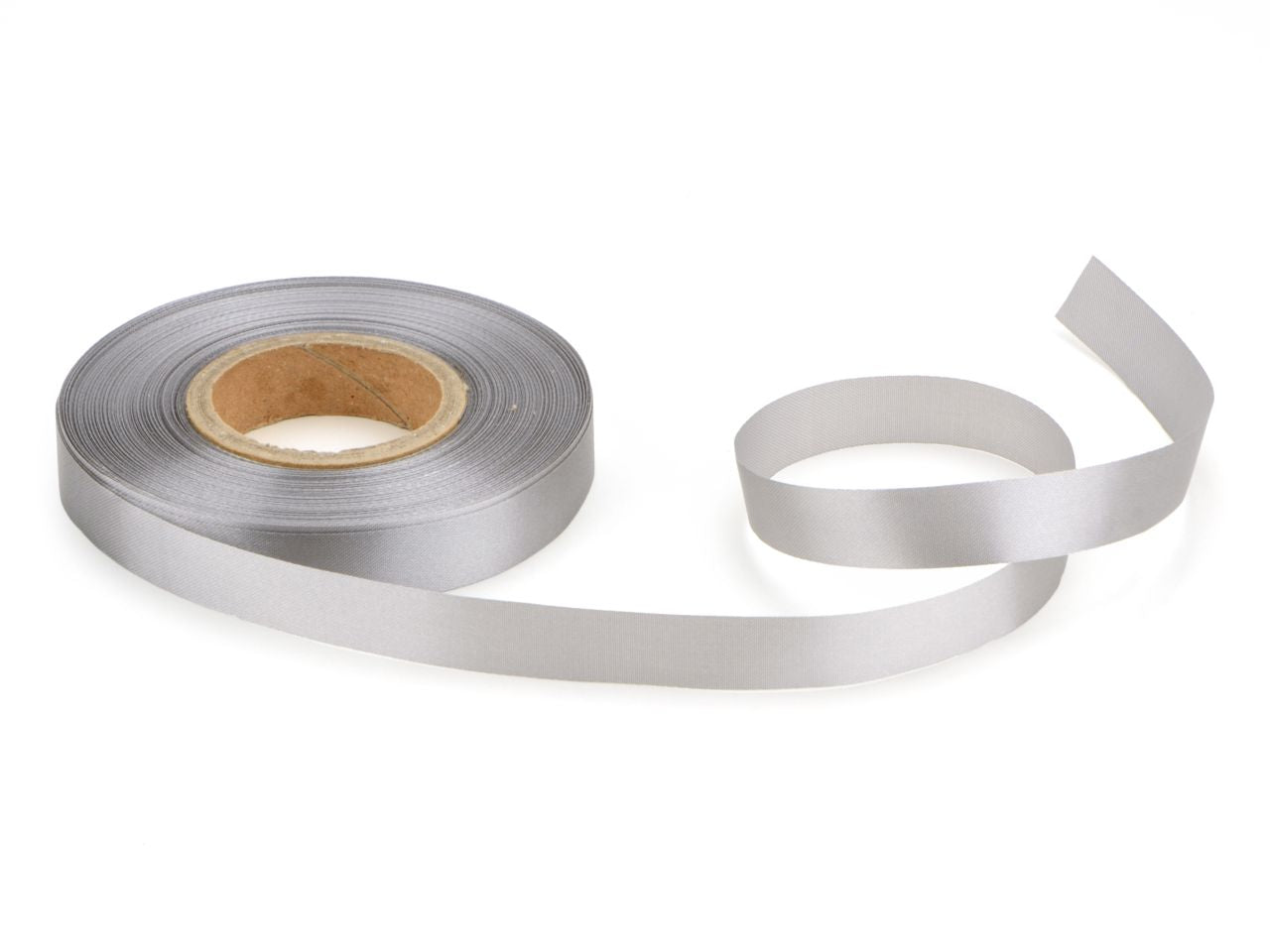 CM Satinband grau 14mm, 30 Meter