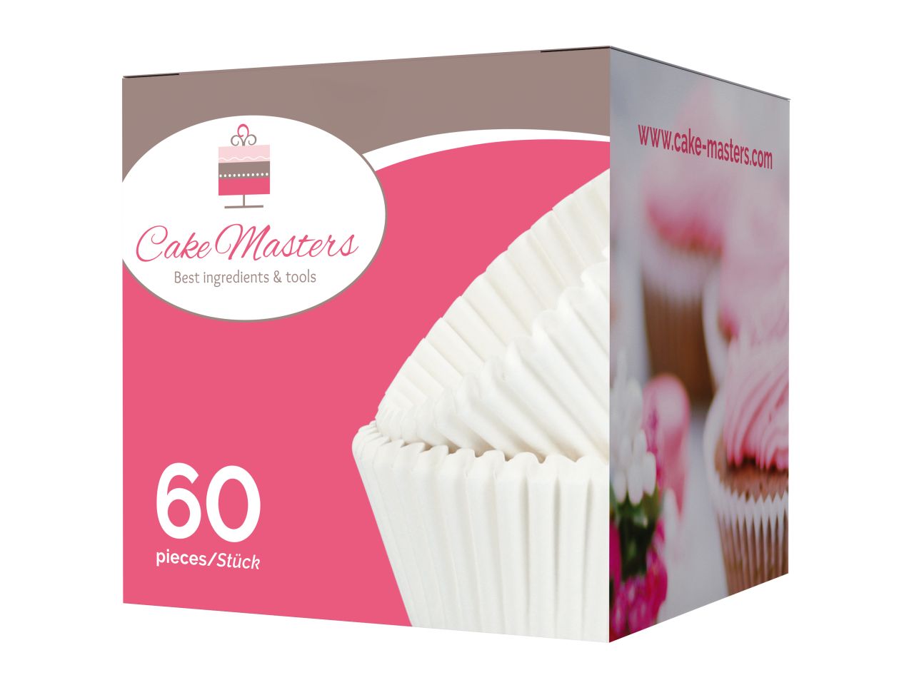 CM Cupcakes Cups - Weiss 60 Stück