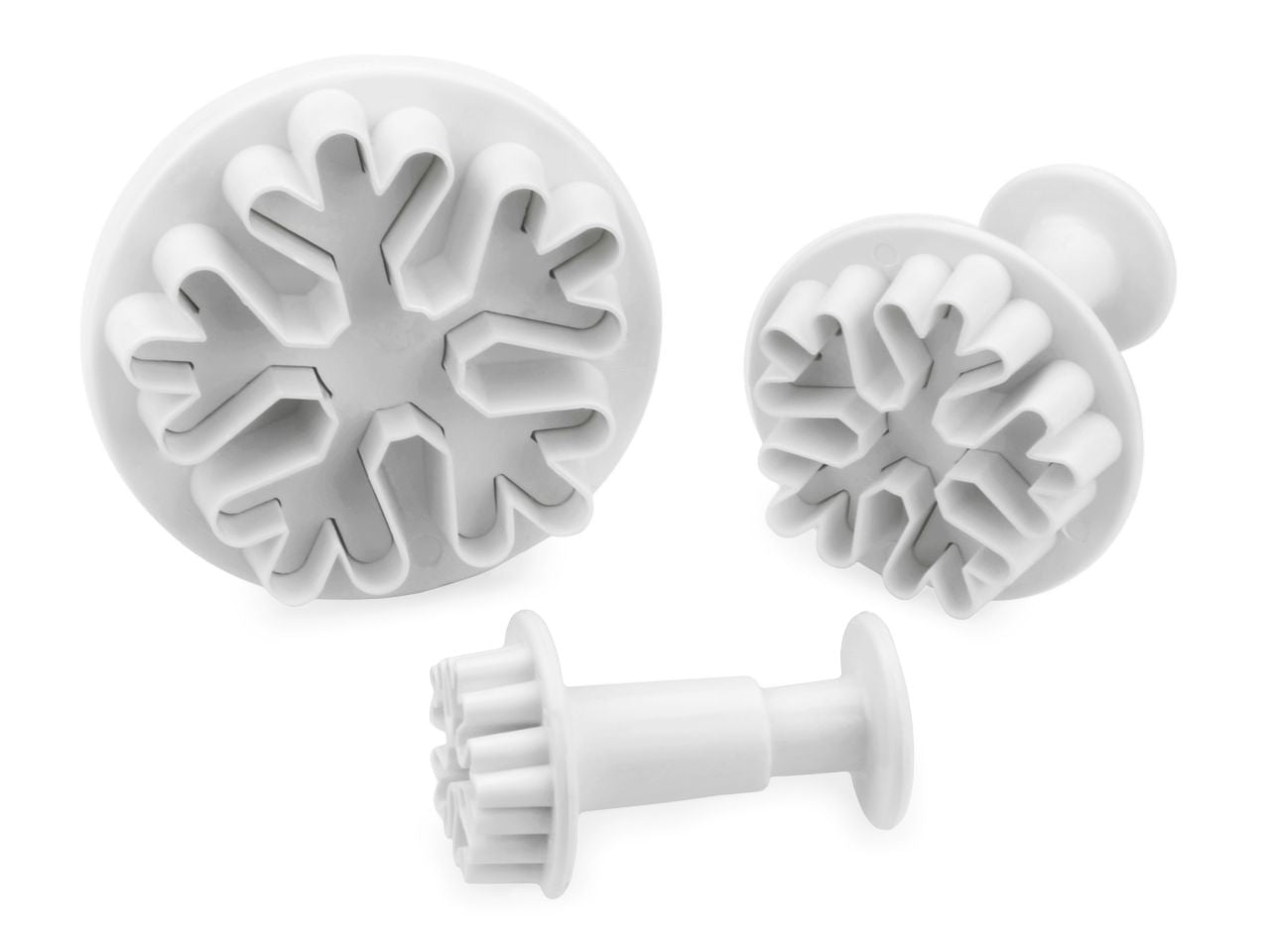 CM Ausstecher + Stempel Eiskristall 3er