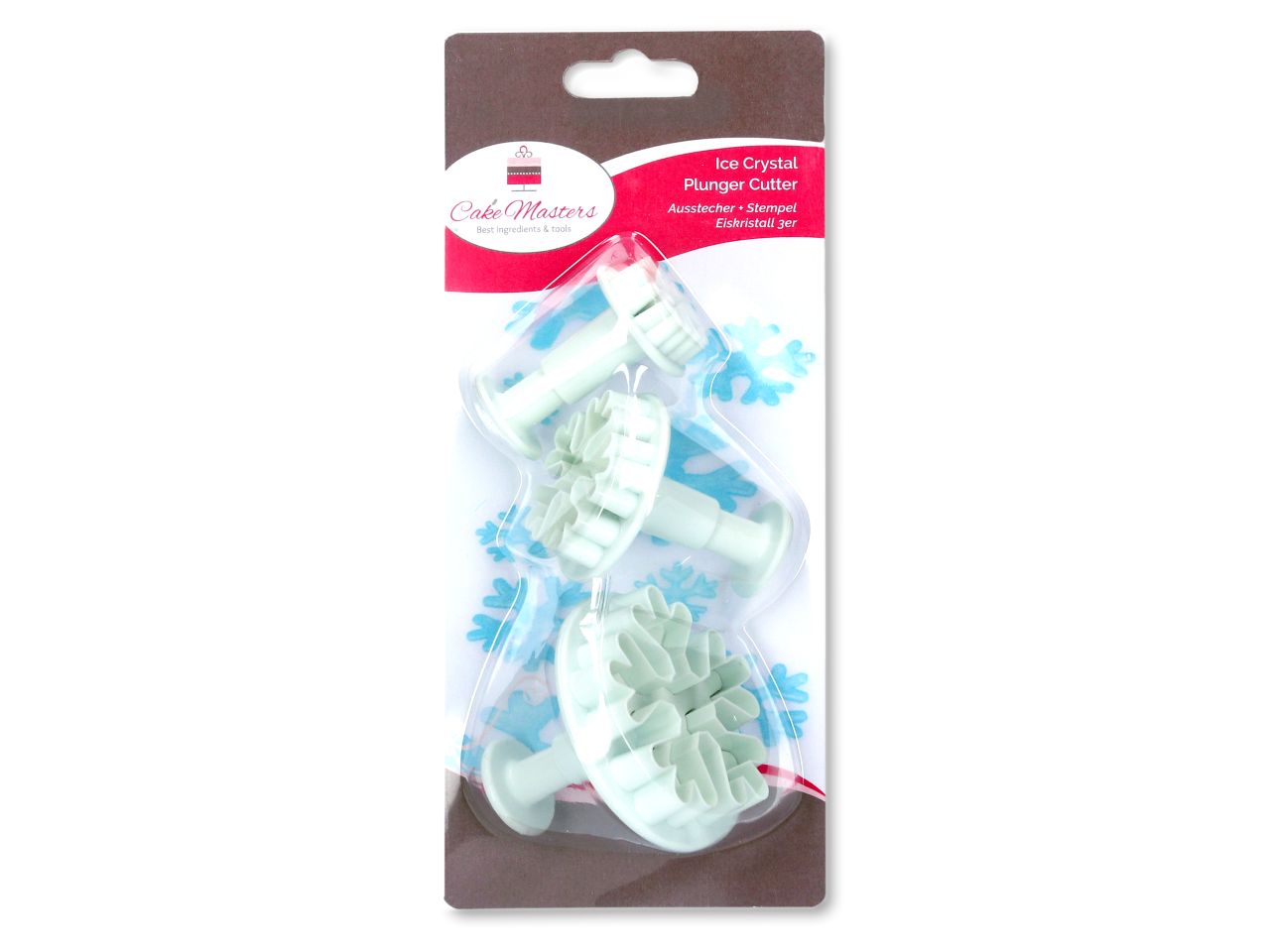 CM Ausstecher + Stempel Eiskristall 3er