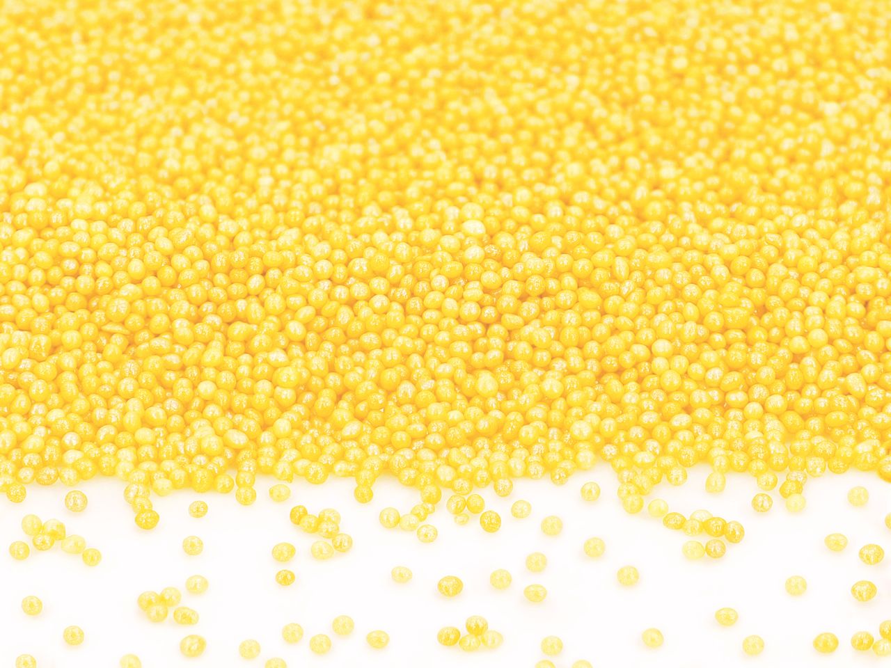 CM Mini-Perlen gelb-glimmer 90g