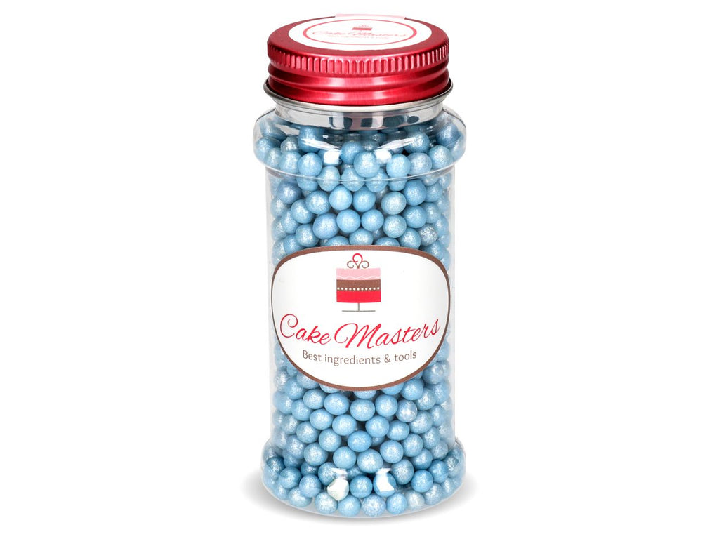 CM Weiche Zuckerperlen blau glimmer 70g