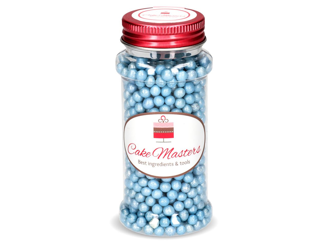CM Weiche Zuckerperlen blau glimmer 70g