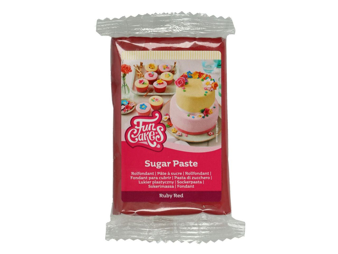 Funcakes - Fondant - Ruby Red - Bordeaux 250g