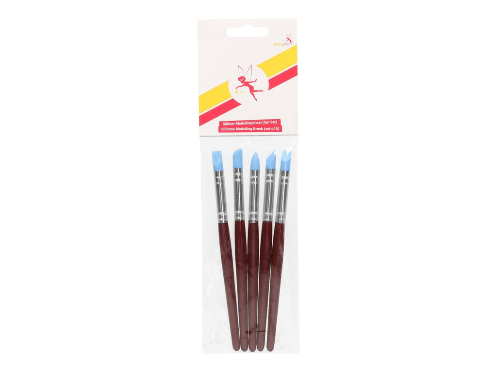 dekofee Modellierpinsel Silikon 5er Set