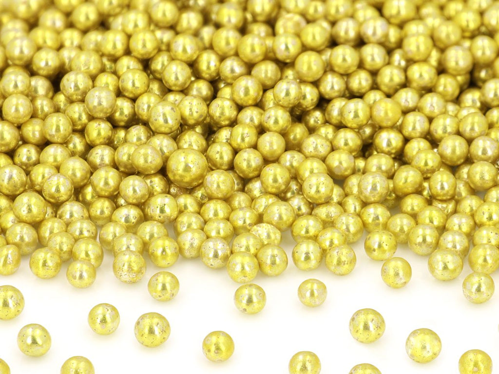 CM Weiche Zuckerperlen gold 5mm 80g