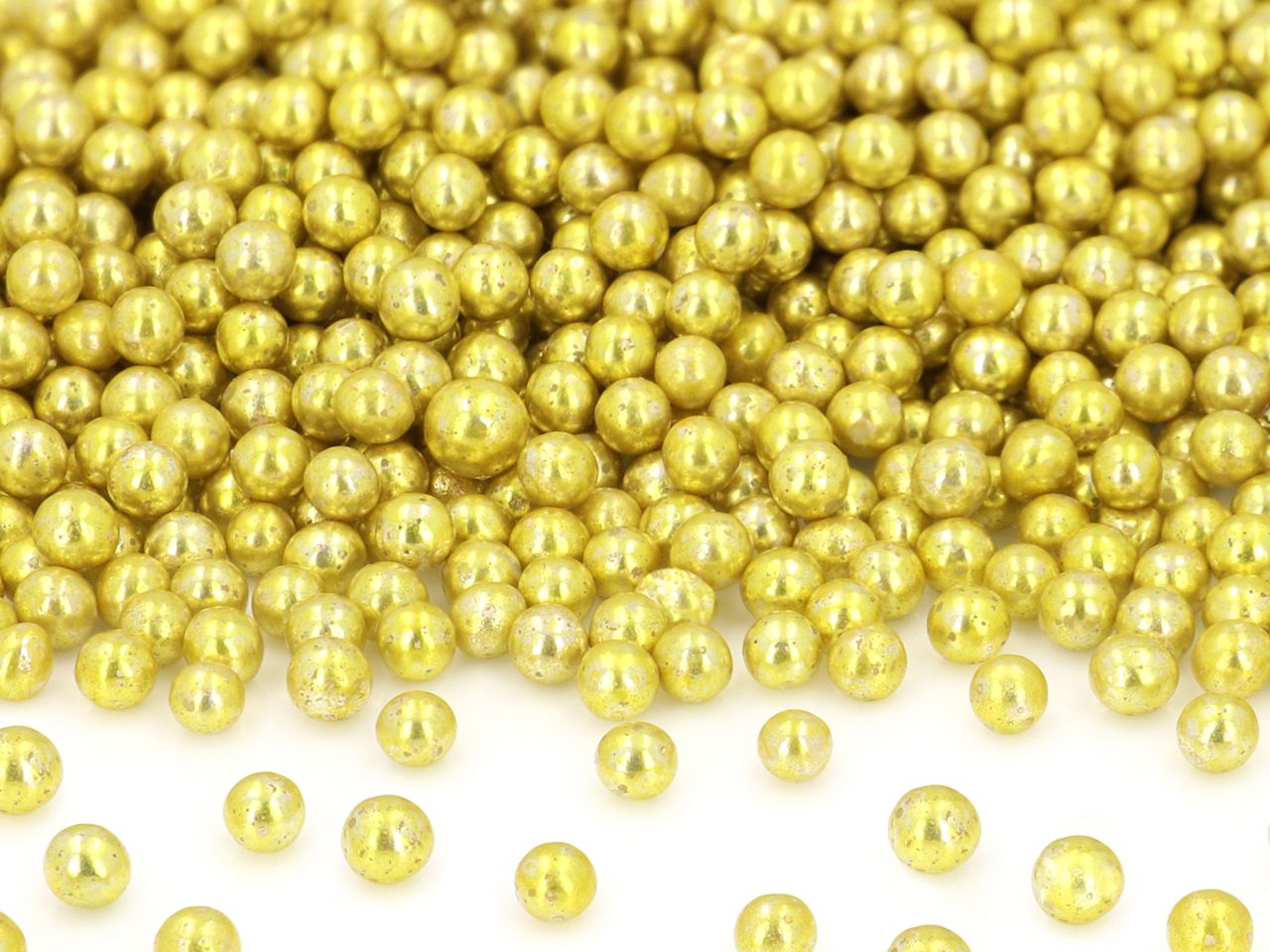 CM Weiche Zuckerperlen gold 5mm 80g