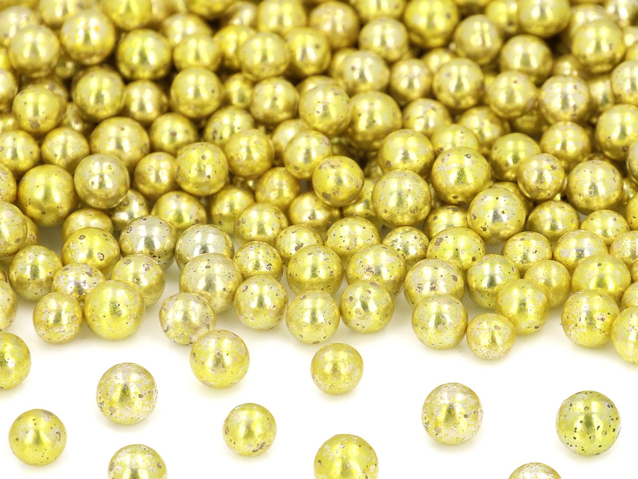 CM Weiche Zuckerperlen gold 7mm 80g
