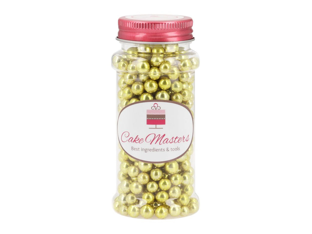 CM Weiche Zuckerperlen gold 7mm 80g