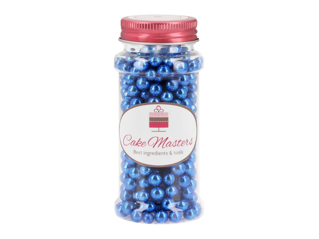 CM Weiche Zuckerperlen metallic dunkelblau 7mm 80g