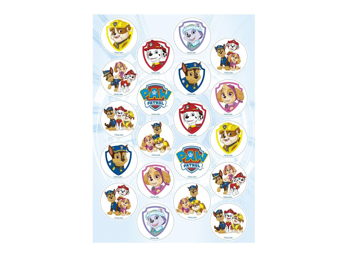 Dekora Muffinaufleger Paw Patrol 3,4cm 20 Stück