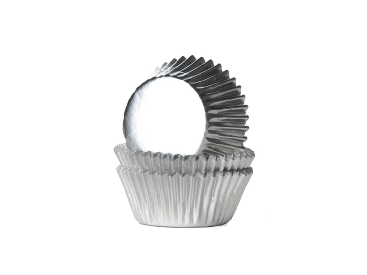 Mini Cupcakes Cups - Silber 36 Stück