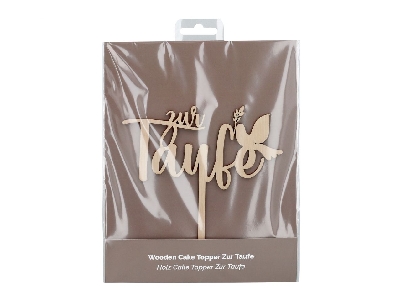 CM Cake Topper Holz Taufe
