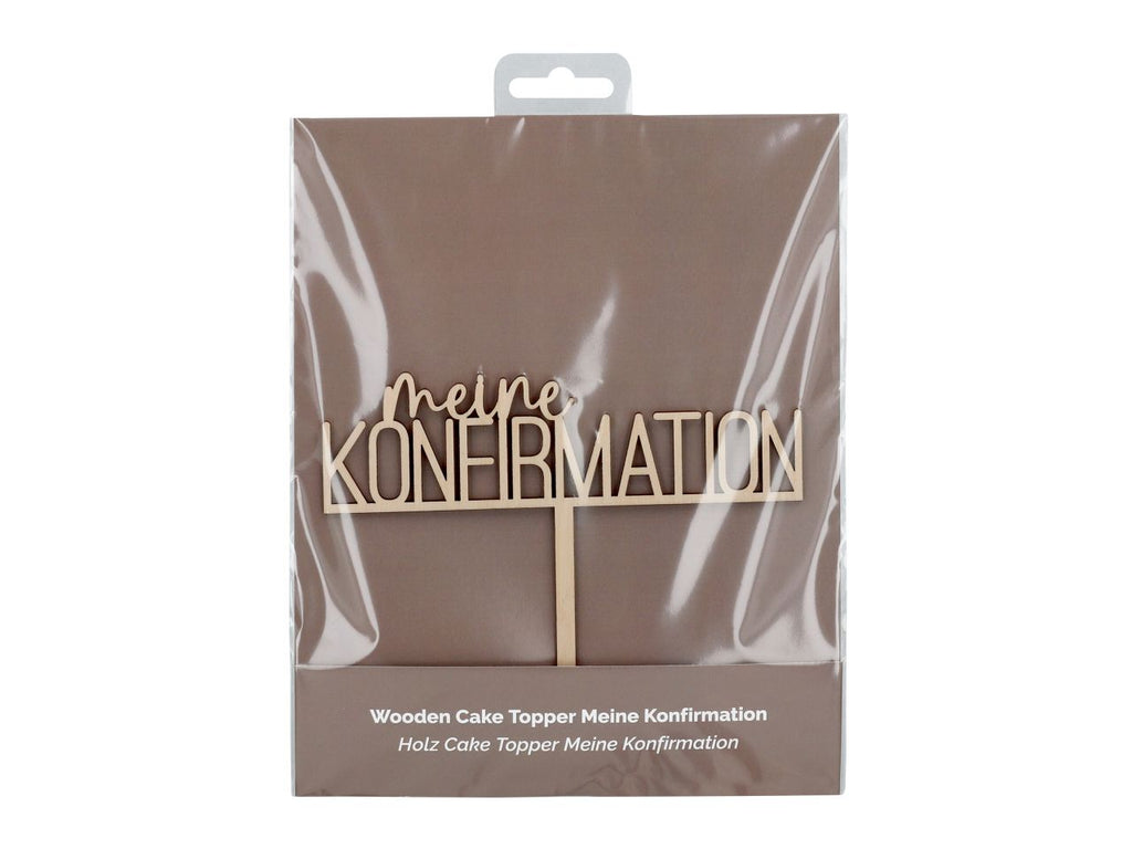CM Cake Topper Holz Konfirmation