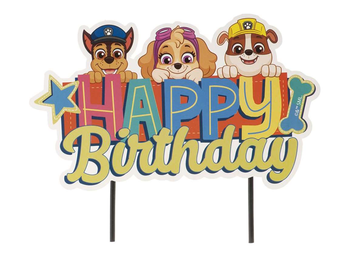 Dekora Cake Topper Papier Paw Patrol 16,5x15cm