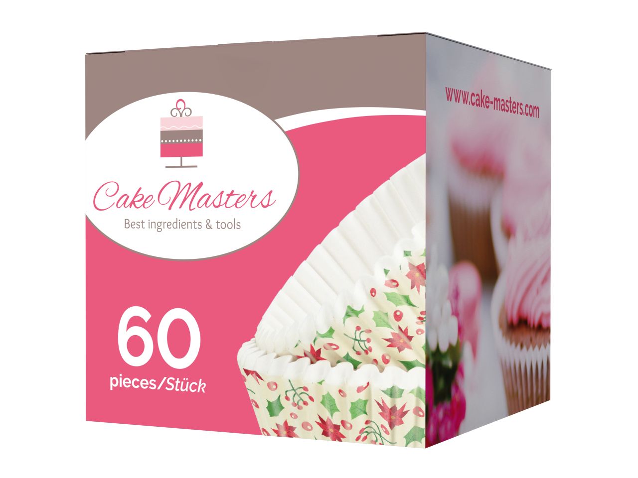 CM Muffinkapseln 50mm Weihnachten 60 Stück