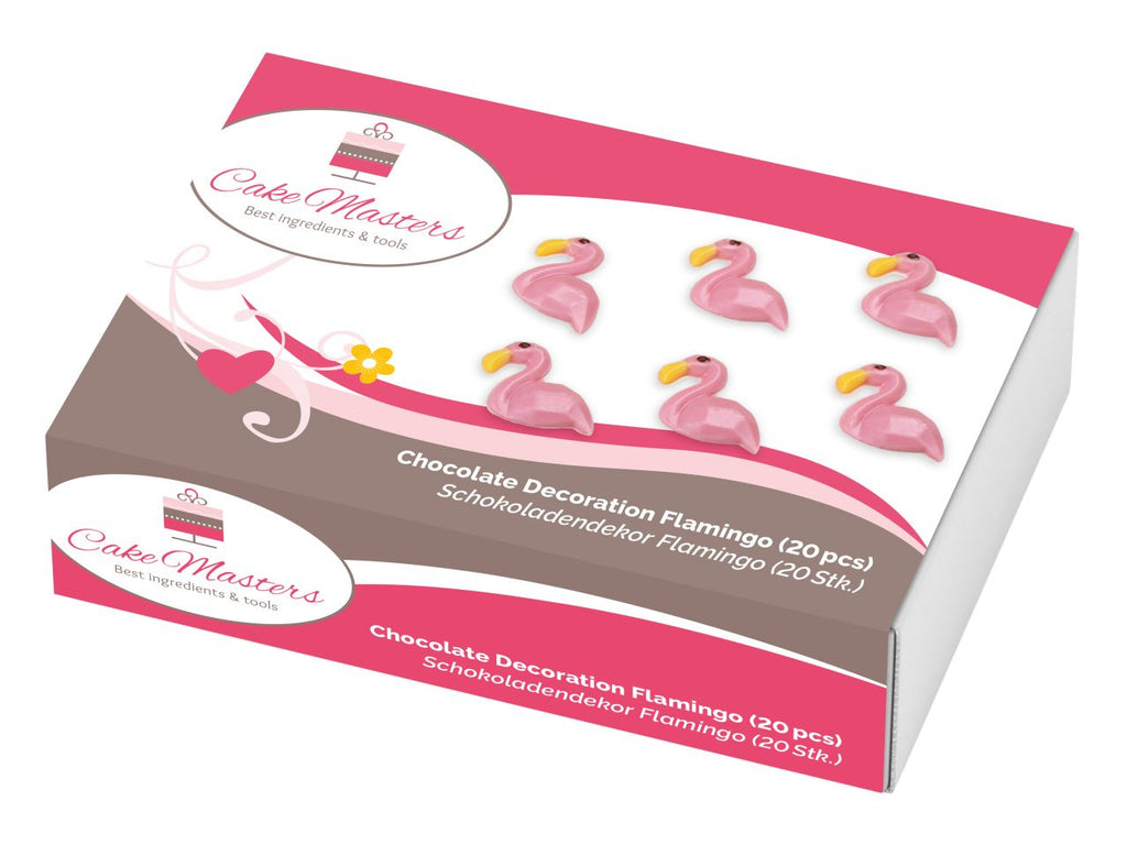 CM Schokoladendekor Flamingo 20 Stück