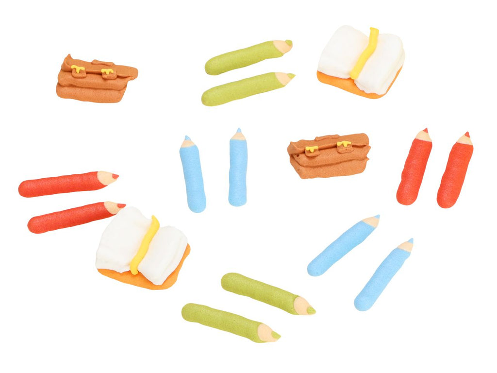 CM Zuckerdekor Set Schule 16 Stück
