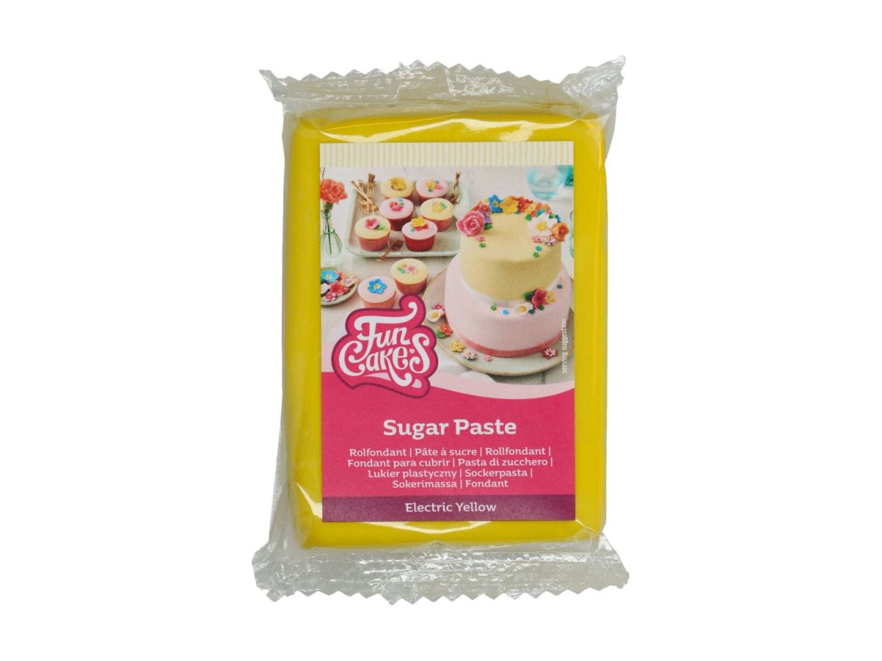 Funcakes - Fondant - Electric Yellow 250g