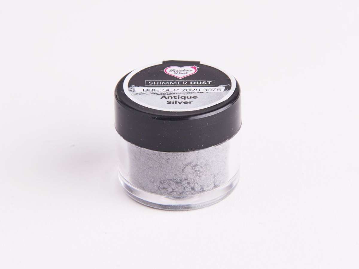 RD Essbares Puder-Metallic Antique Silber