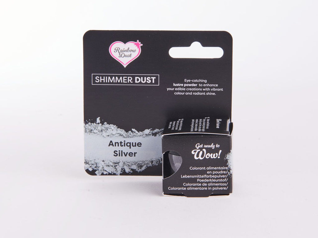 RD Essbares Puder-Metallic Antique Silber