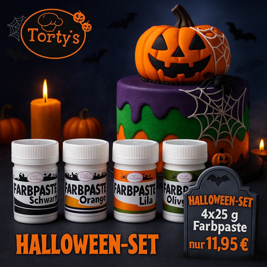 Tortys - Farbpasten Set - Halloween - 4x25g