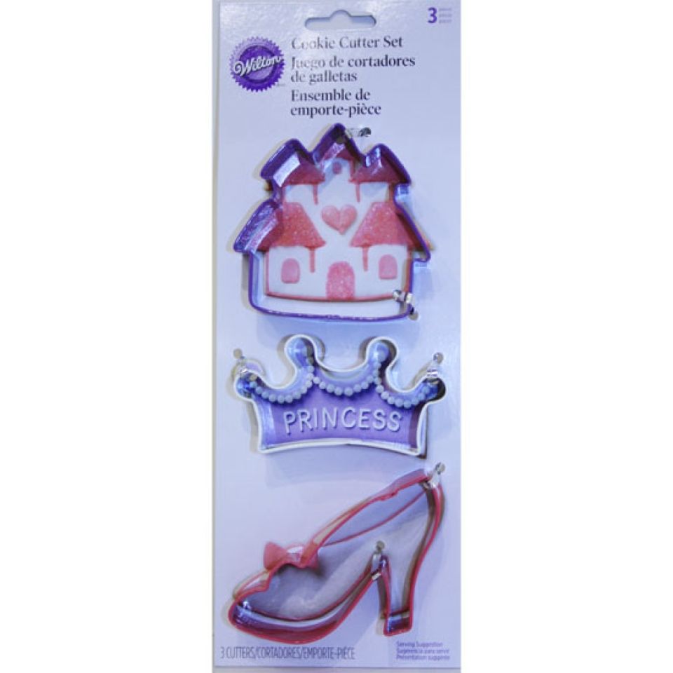 Wilton Ausstechform Schloss, Schuh und Krone