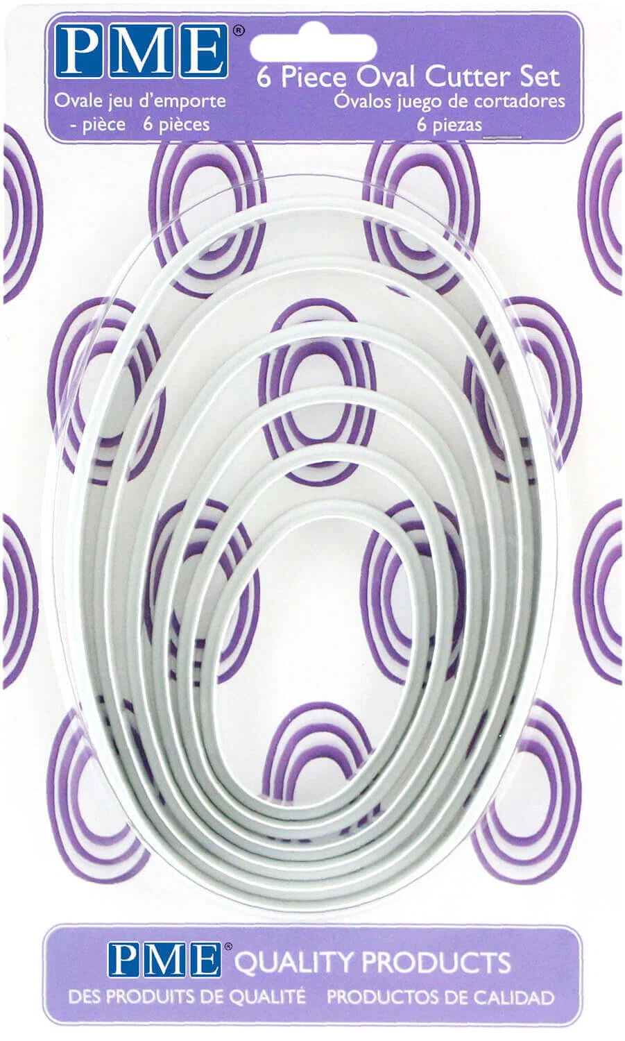 Cake Company Ausstecher-Set Oval aus Kunststoff
