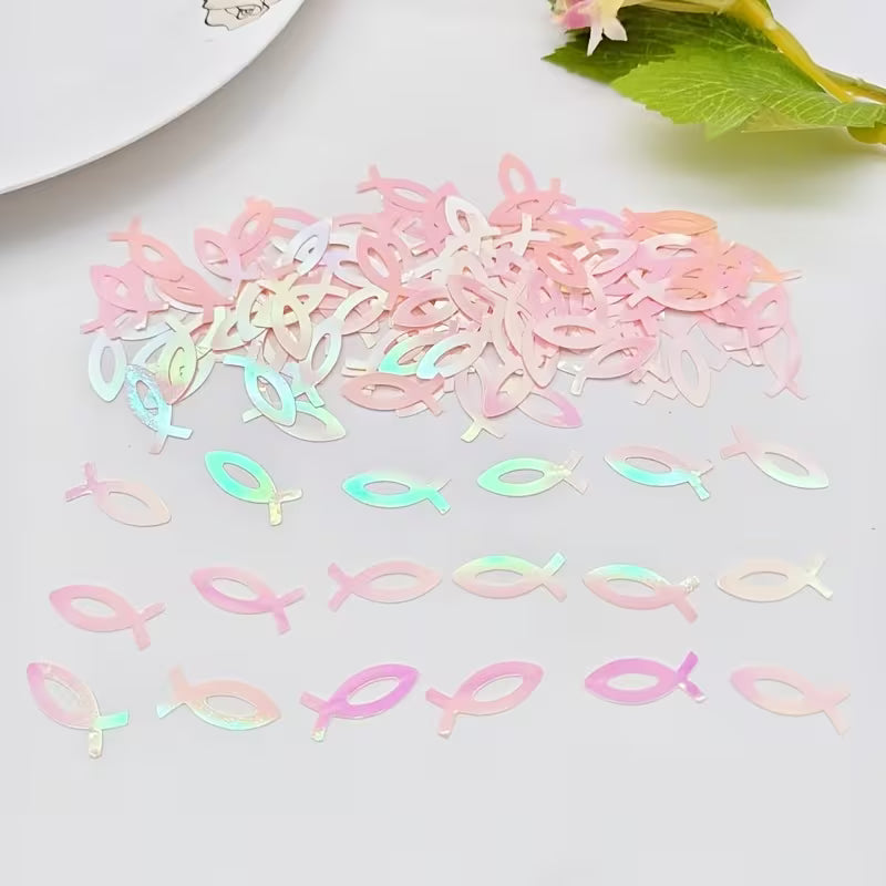 Fisch-Pailletten rosa