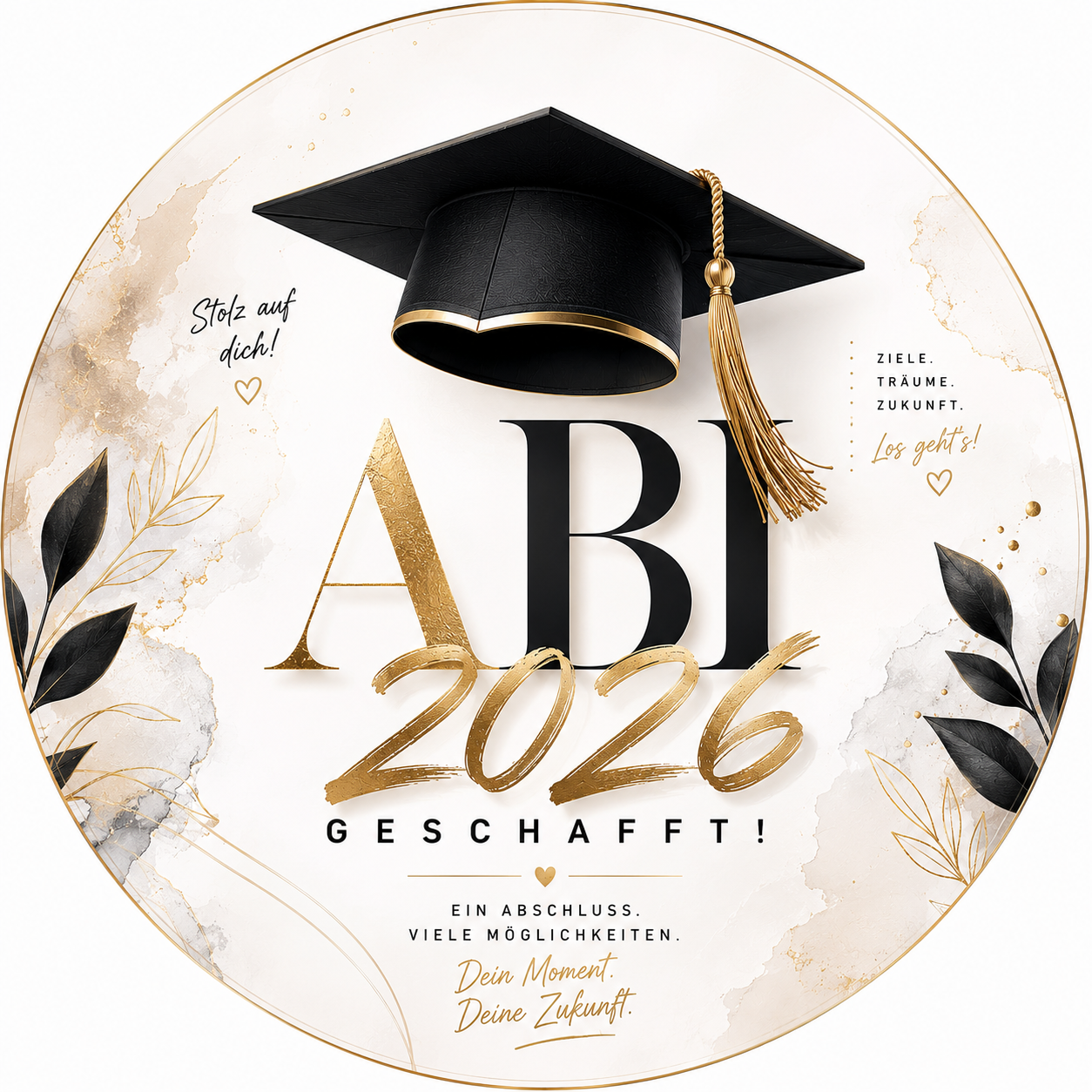 Essbares Tortenbild -  Abitur/Abschluss 4