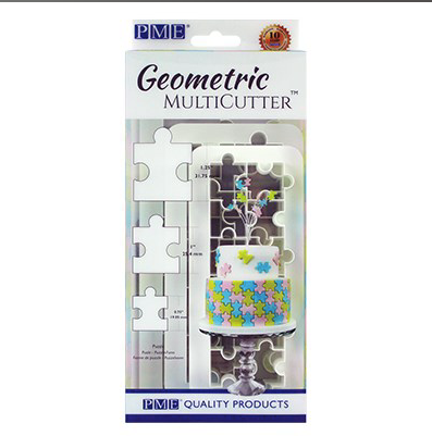 PME GEOMETRISCHER MULTICUTTER - PUZZLE, SET AUS 3 STÜCK