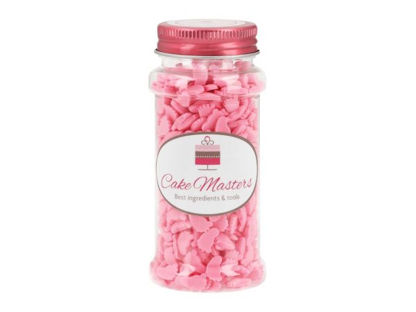 CM Streudekor Füßchen rosa 70g