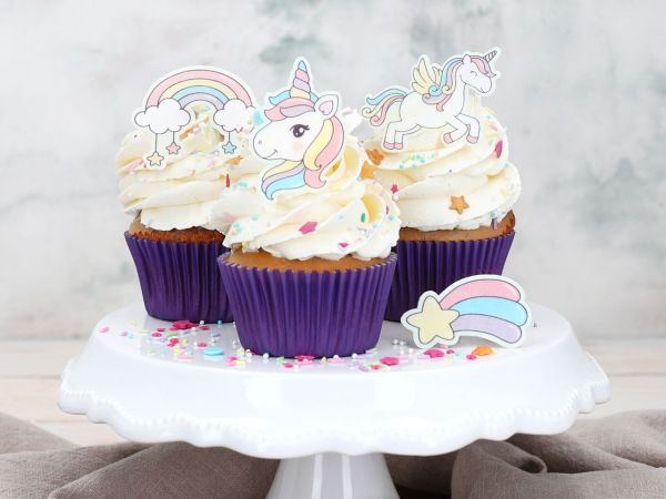 Cake-Masters Wafer Paper Einhorn 16 Stück vorgestanzt