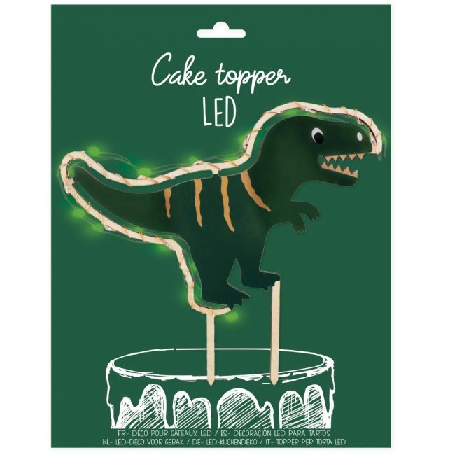 LED Cake Topper - Dino