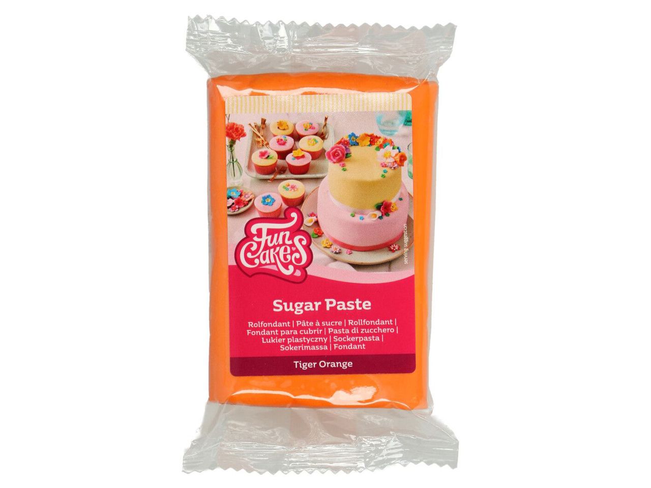 Funcakes - Fondant - Tiger Orange 250g