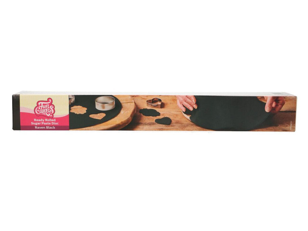 Funcakes - ausgerollter Fondant - Raven Black (Schwarz)