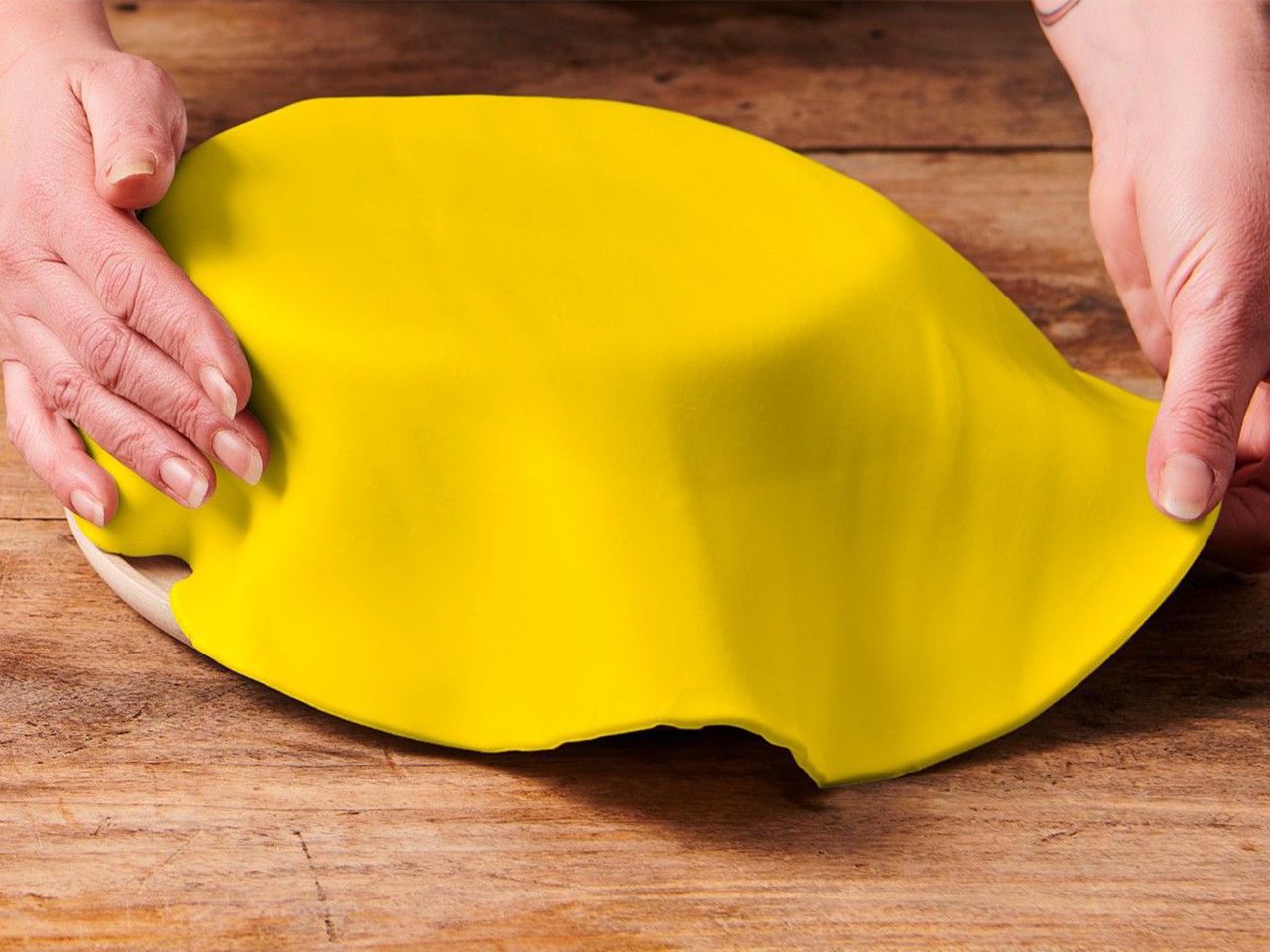 Funcakes - ausgerollter Fondant - Gelb