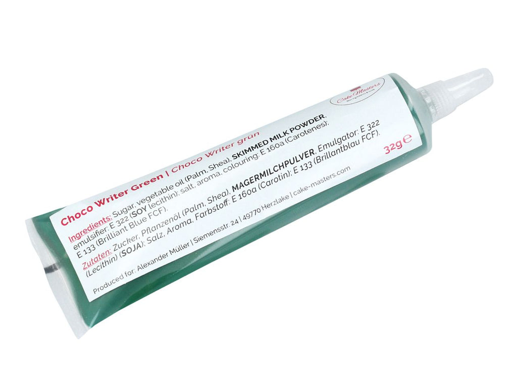 CMSchokoschrift grün 32g