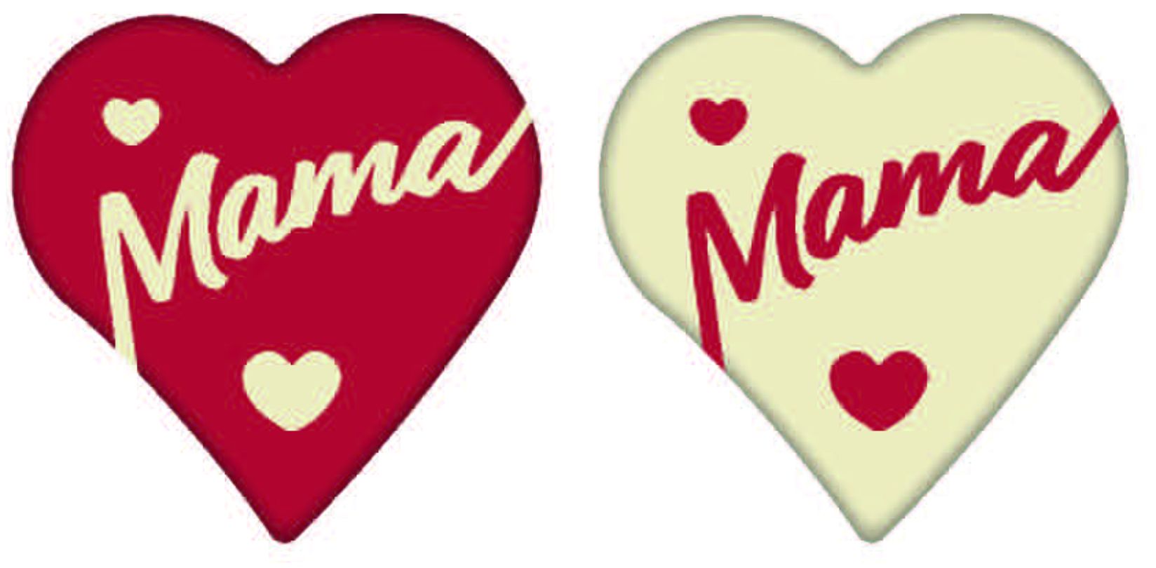 Tortys - Schokoladendekor Mama weiße Schokolade