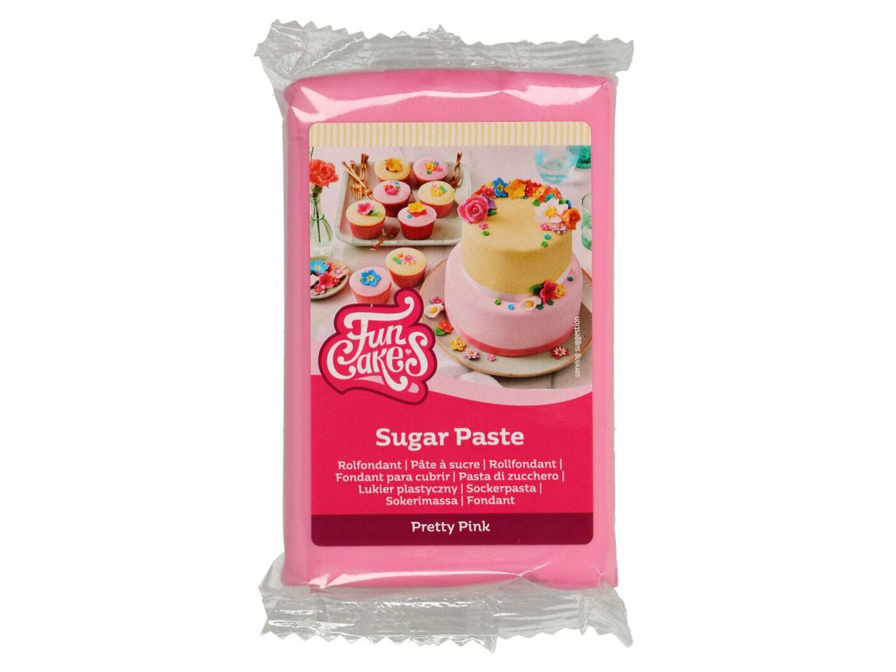 Funcakes - Fondant -  Pretty Pink - Hell Pink 250g