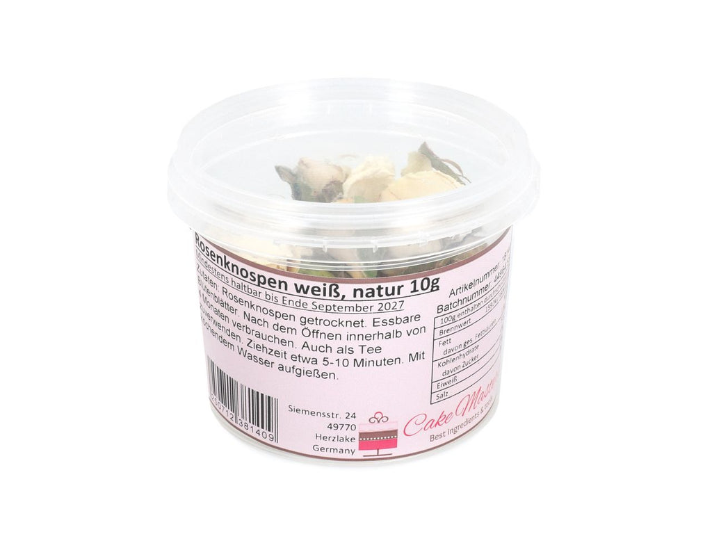 CM Rosenknospen weiß, natur 10g