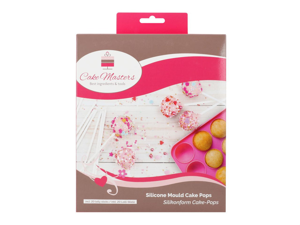 CM Silikonform Cake Pops inkl. 20 Stiele
