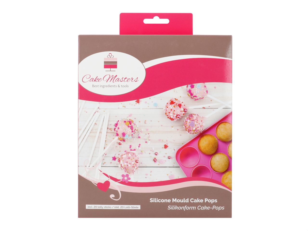 CM Silikonform Cake Pops inkl. 20 Stiele