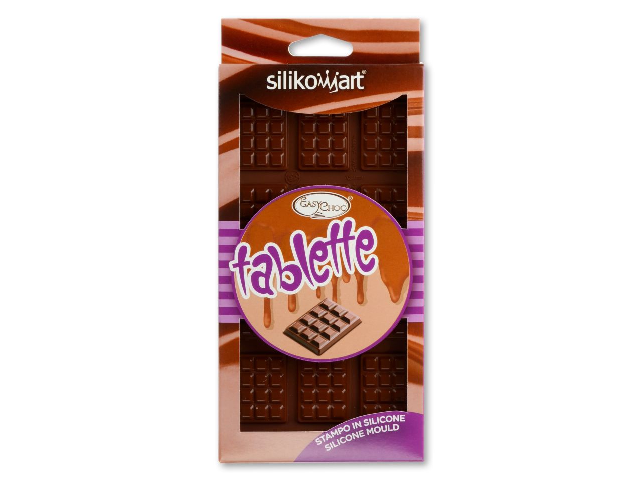 Silikonform - Mini Schokoladentafeln 12x